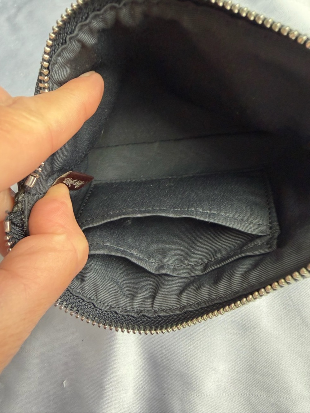 Coach Blue Patterned Zip Wristlet - Picture 3 of 3